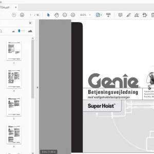 Genie Super Hoist Betjeningsvejledning  82297DA - PDF DOWNLOAD