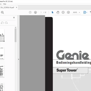 Genie SuperTower Bedieningshandleiding 32950DU - PDF DOWNLOAD
