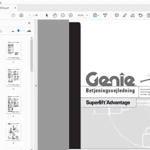 Genie Superlift Advantage Betjeningsvejledning  33499DA - PDF DOWNLOAD