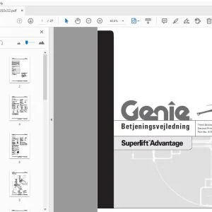 Download Genie Superlift Advantage Betjeningsvejledning 97550DA PDF