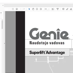 Genie Superlift Advantage Naudotojo vadovas 97550LT - PDF DOWNLOAD