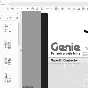Genie Superlift Contractor Betjeningsvejledning 33547DA - PDF DOWNLOAD