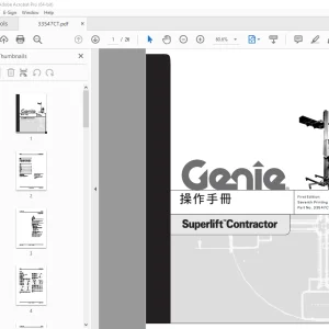 Genie Superlift Contractor 操作手冊 33547CT - PDF DOWNLOAD