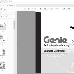 Genie SuperliftTMContractor Bedieningshandleiding 33547DU - PDF DOWNLOAD