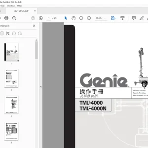 Genie TML-4000 TML-4000N 操作手冊 82199CT - PDF DOWNLOAD