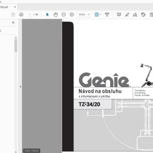 Genie TZ-34/20 Návod na obsluhu 97780SK - PDF DOWNLOAD