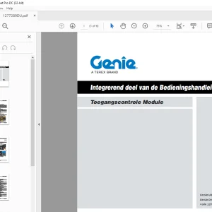 Genie Toegangscontrole Module Integrerend deel van de Bedieningshandleiding 1277289DU