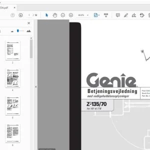Genie Z-135/70 Betjeningsvejledning 82800DA - PDF DOWNLOAD