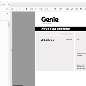 Genie Z-135/70 Návod na obsluhu 114475SK - PDF DOWNLOAD