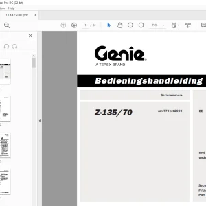 Genie Z-135/70 Bedieningshandleiding 114475DU - PDF DOWNLOAD