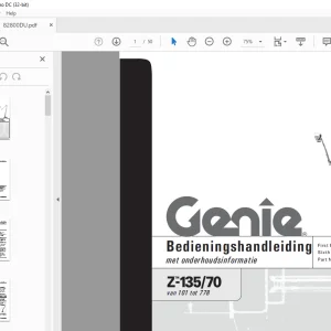 Genie Z-135/70 Bedieningshandleiding 82800DU - PDF DOWNLOAD