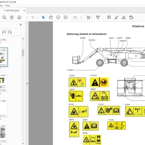 Genie Z-135/70 Üzemeltetői kézikönyv 114475HU - PDF