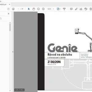 Genie Z-30/20N Návod na obsluhu 1000046SK - PDF DOWNLOAD