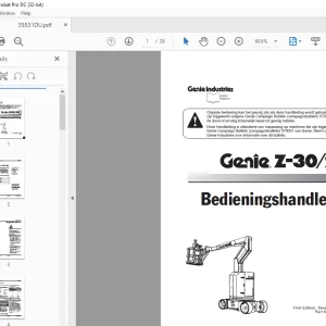 Genie Z-30/20 Bedieningshandleiding 35531DU - PDF DOWNLOAD