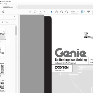 Genie Z-30/20N Bedieningshandleiding 82282DU - PDF DOWNLOAD