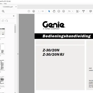 Genie Lift Tools™-toegangsdek Supplement bedieningshandleiding PDF