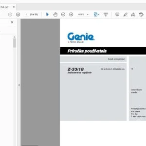 Genie Z-33/18 Príručka používateľa 1257143SK - PDF DOWNLOAD