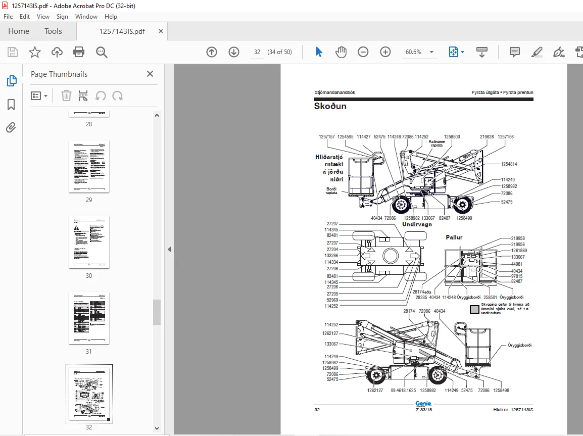 Genie Z-33/18 Stjórnandahandbók - PDF DOWNLOAD - Image 2