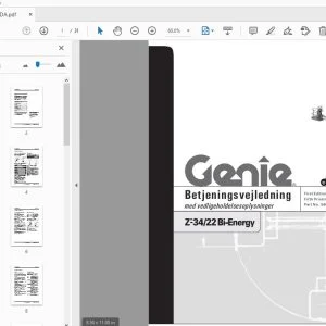 Genie Z-34/22 Bi-Energy Betjeningsvejledning 56011DA PDF Download