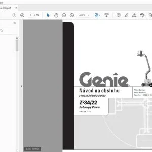 Genie Z-34/22 Bi-Energy Power Návod na obsluhu 1000049SK - PDF DOWNLOAD
