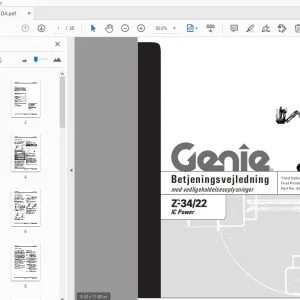 Genie Z-34/22 IC Power Betjeningsvejledning 82594DA - PDF DOWNLOAD