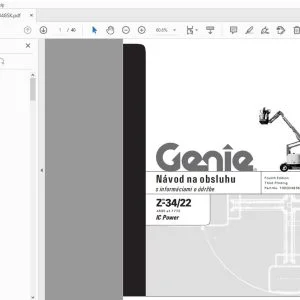 Genie Z-34/22 IC Power Návod na obsluhu 1000048SK - PDF DOWNLOAD