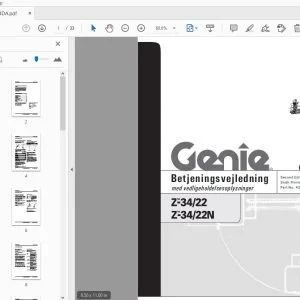 Genie Z-34/22 Z-34/22N Betjeningsvejledning  43654DA - PDF DOWNLOAD