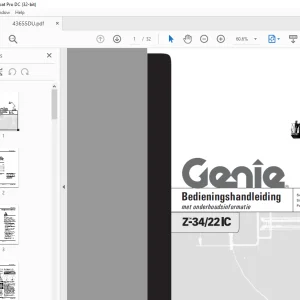 Genie Z-34/22 IC Bedieningshandleiding 43655DU PDF