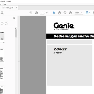 Genie Z-34/22 IC Power Bedieningshandleiding 133548 - PDF DOWNLOAD