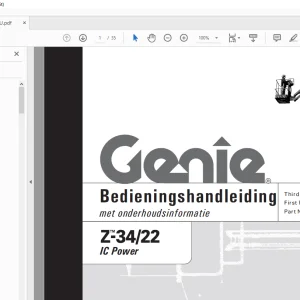 Genie Z-34/22 IC Power Bedieningshandleiding 82594DU - PDF DOWNLOAD