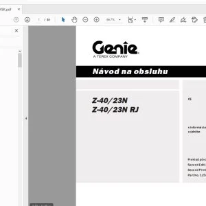 Genie Z-40/23N Z-40/23N RJ Návod na obsluhu 1258834SK - PDF DOWNLOAD