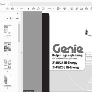 Genie Z-45/25 Bi-Energy Z-45/25J Bi-Energy Betjeningsvejledning 52630DA - PDF