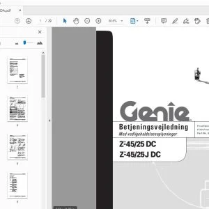 Genie Z-45/25 DC Z-45/25 DC Betjeningsvejledning 52700DA - PDF DOWNLOAD