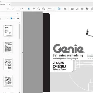 Genie Z-45/25 Z-45/25J BI-ENERGY POWER Betjeningsvejledning 82596DA - PDF DOWNLOAD