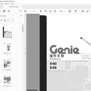 Genie Z-45/25 Z-45/25J 操作手冊 114344CT - PDF DOWNLOAD