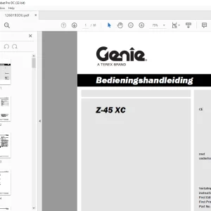 Genie Z-45 XC Bedieningshandleiding 1268193GTDU - PDF DOWNLOAD