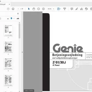 Genie Z-51/30J IC Power Betjeningsvejledning 97900DA - PDF DOWNLOAD