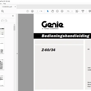Genie Z-60/34 Bedieningshandleiding 133083DU - PDF DOWNLOAD