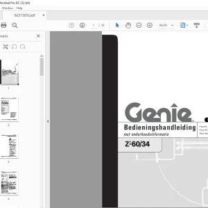 Genie Z-60/34 Bedieningshandleiding 82315DU - PDF DOWNLOAD