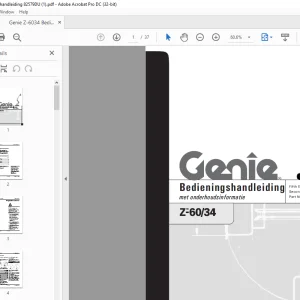 Genie Z-60/34 Bedieningshandleiding 82579DU - PDF DOWNLOAD