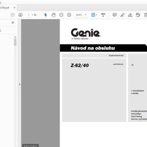 Genie Z-62/40 Návod na obsluhu 1257653SK - PDF DOWNLOAD