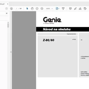 Genie Z-80/60 Návod na obsluhu 1258948SK - PDF DOWNLOAD