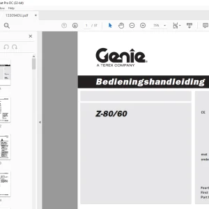 Genie Z-80/60 Bedieningshandleiding 133094DU - PDF DOWNLOAD