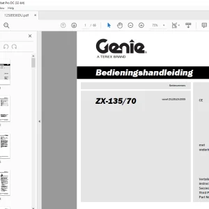 Genie ZX-135/70 Bedieningshandleiding 1258936DU - PDF DOWNLOAD