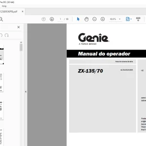 Genie ZX-135/70 Manual do operador 1258936PB - PDF DOWNLOAD