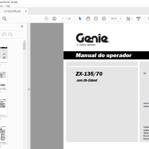 Genie ZX-13570 com Jib-Extend Manual do operador 1272823PBGT - PDF