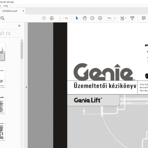 GenieLIFT Üzemeltetői kézikönyv 35566 - PDF DOWNLOAD