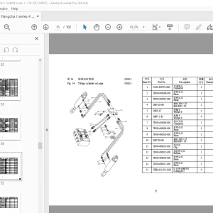 Hangcha J Series 4 Wheel Electric Forklift Truck 1-3.5t Parts Manual PDF