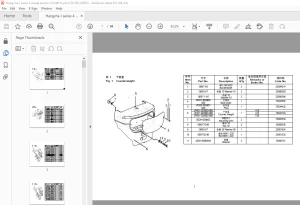 Hangcha J Series 4 Wheel Electric Forklift Truck 4-5t Parts Manual PDF