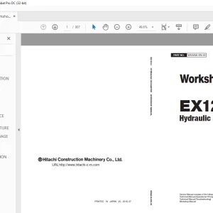 Hitachi EX1200-7 Hydraulic Excavator Workshop Manual WKAA90-EN-00 - PDF DOWNLOAD